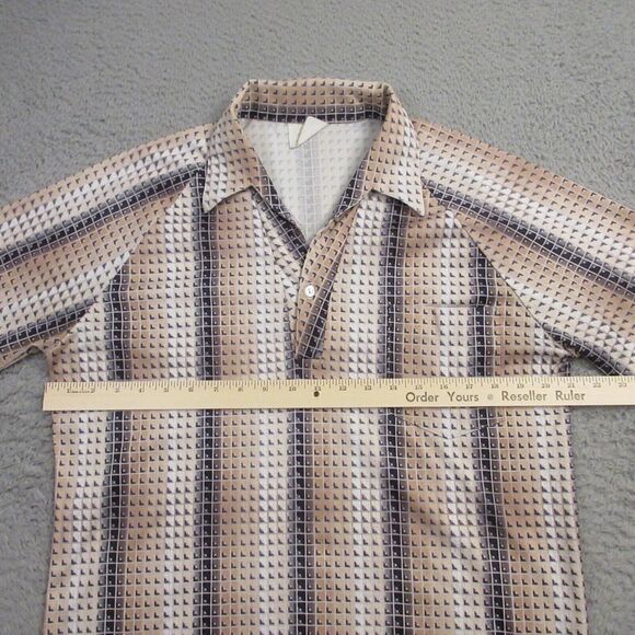 Vintage 70s Leader of California Disco Shirt size L Retro Rave Party Made in USA - Picture 9 of 10